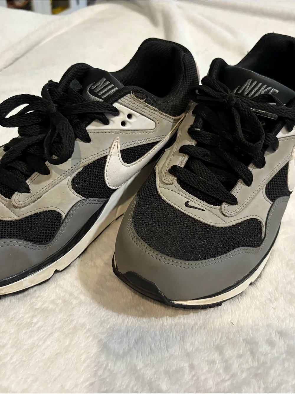 Nike Black and Gray Low-Top Sneakers
